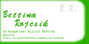 bettina rojcsik business card